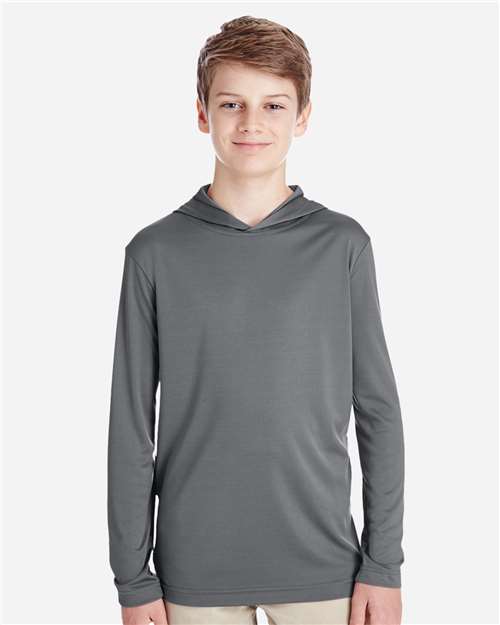 Youth Zone Performance Hooded Long Sleeve T-Shirt
