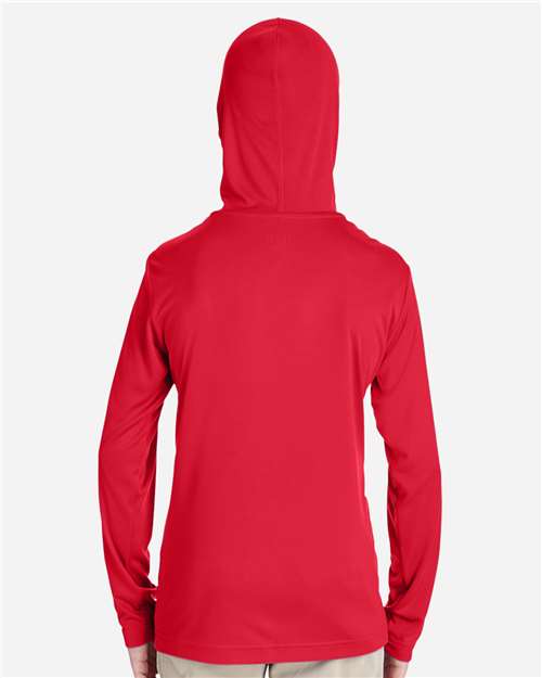 Youth Zone Performance Hooded Long Sleeve T-Shirt – On Model – Back