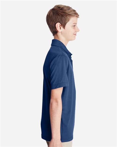 Youth Zone Performance Polo – On Model – Side