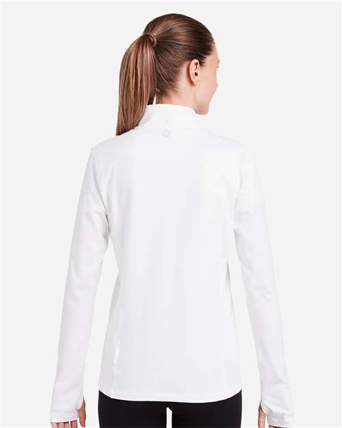 Women's Recess Quarter-Zip Pullover – On Model – Back