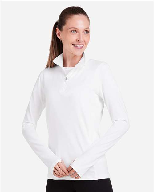 Women's Recess Quarter-Zip Pullover – On Model – Side