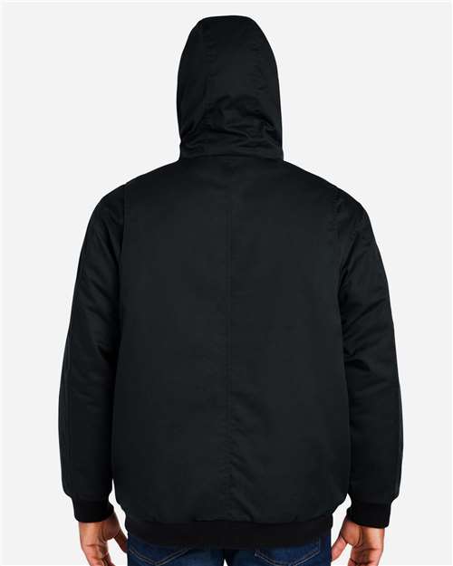 Unisex Tall ClimaBloc® Heavyweight Hooded Full-Zip Jacket – On Model – Back