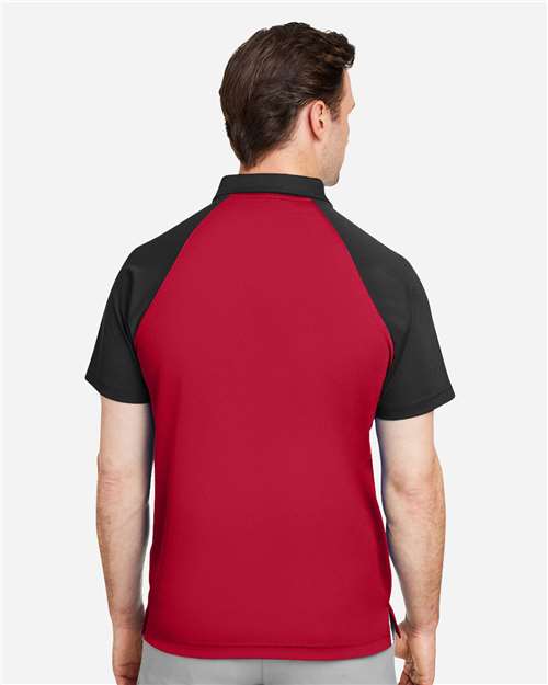 Men's Command Snag-Protection Colorblock Polo – On Model – Back