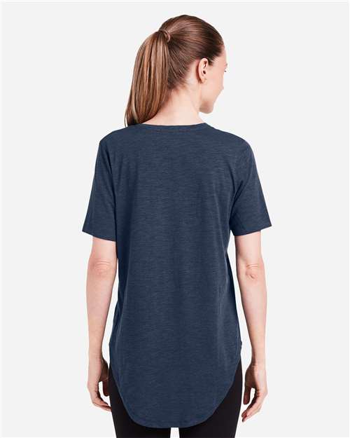Women's Longline T-Shirt – On Model – Back