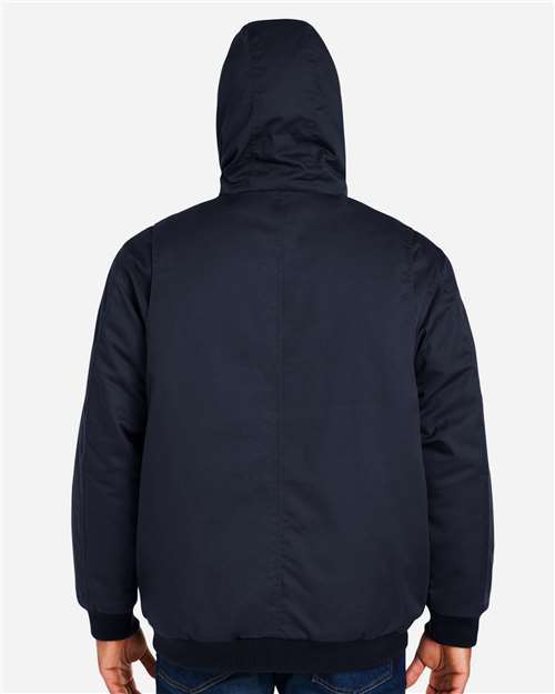 Unisex ClimaBloc® Heavyweight Hooded Full-Zip Jacket – On Model – Back