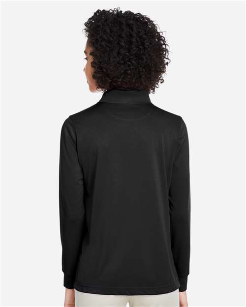 Women's Advantage Snag Protection Plus IL Long Sleeve Polo – On Model – Back