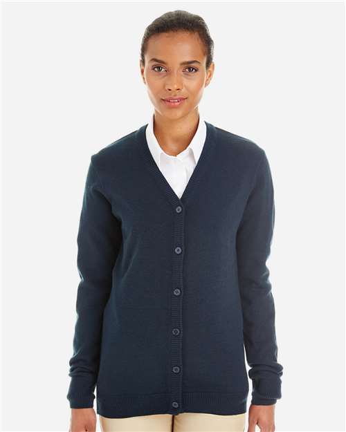 Women's Pilbloc V-Neck Button Cardigan Sweater – On Model