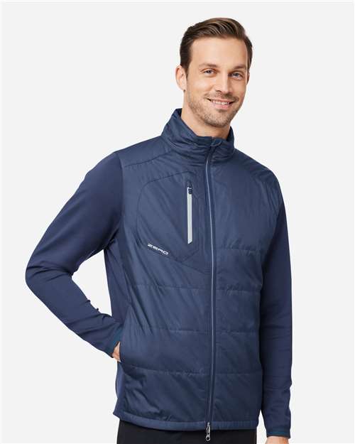 Men's Lightweight Hybrid Jacket – On Model – Side