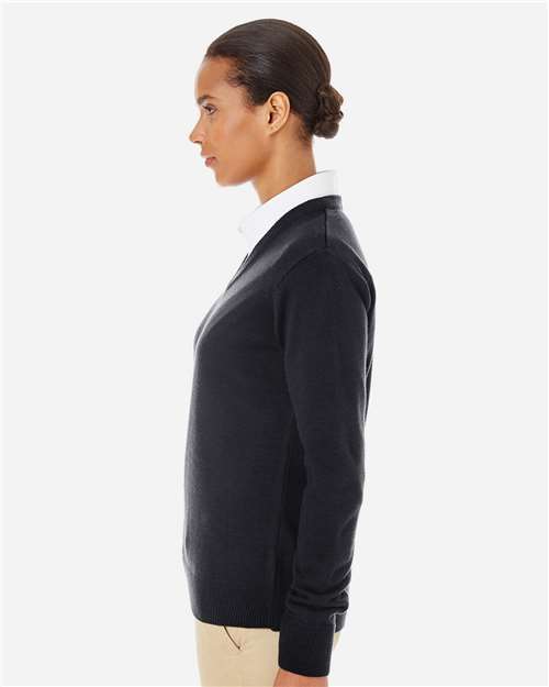 Women's Pilbloc V-Neck Sweater – On Model – Side