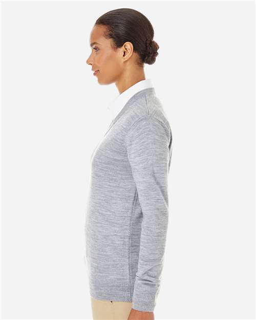 Women's Pilbloc V-Neck Sweater – On Model – Side