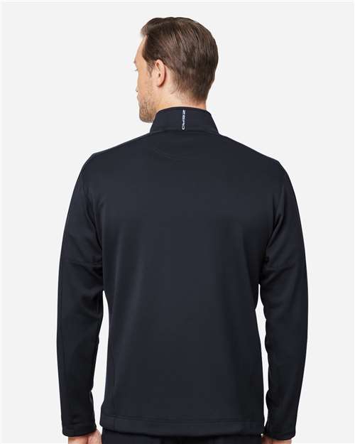 Men's Quarter-Zip Pullover – On Model – Back
