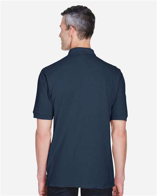 Men's Easy Blend™ Polo with Pocket – On Model – Back