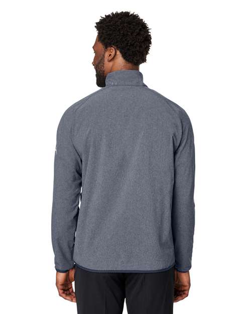 Men's Coastal Woven Quarter-Zip Pullover – On Model – Back