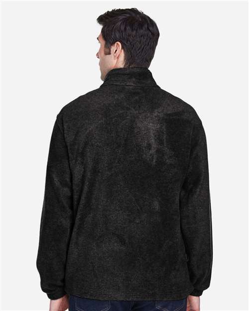 Men's Tall Full-Zip Fleece – On Model – Back