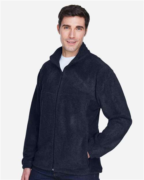 Men's Tall Full-Zip Fleece – On Model – Side