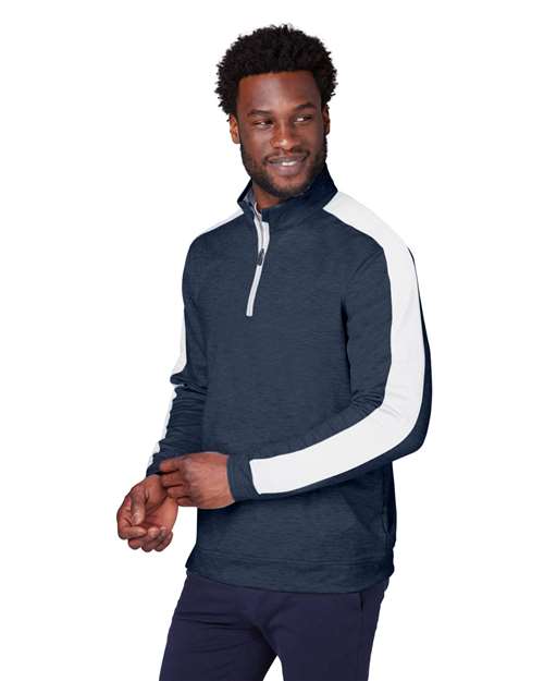 Men's Cloudspun Quarter-Zip Pullover – On Model – Side