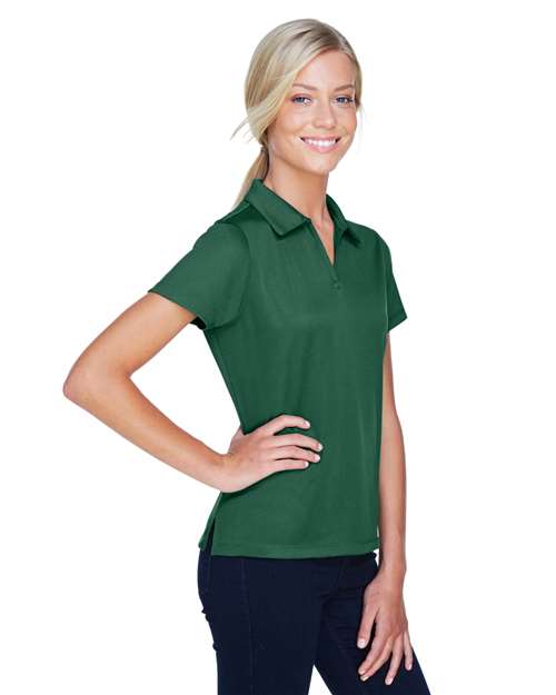 Women's Double Mesh Polo – On Model – Side