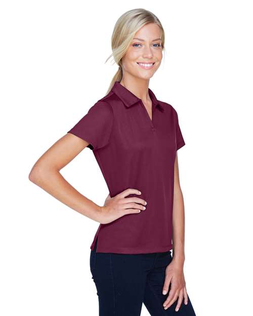 Women's Double Mesh Polo – On Model – Side