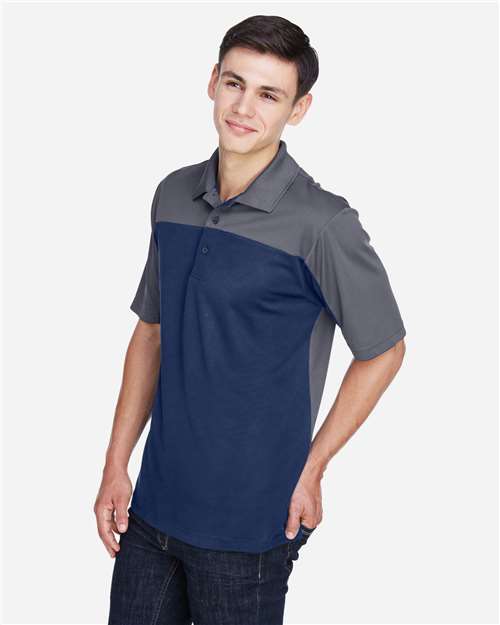 Men's Balance Colorblock Performance Piqué Polo – On Model – Side