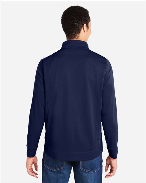 Men's Market Snag Protect Mesh Colorblock Quarter-Zip Pullover – On Model – Back