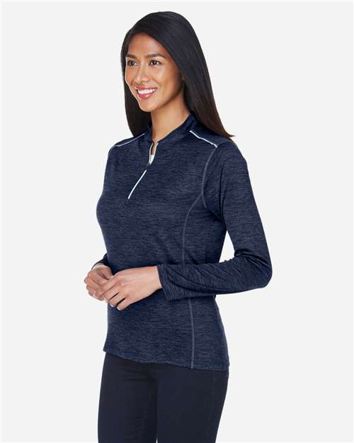 Women's Kinetic Performance Quarter-Zip Pullover – On Model – Side