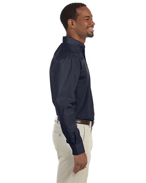 Men's Tall Essential Poplin – On Model – Side