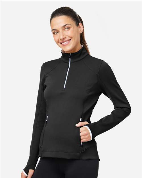 Women's Sofia Quarter-Zip Pullover – On Model – Side