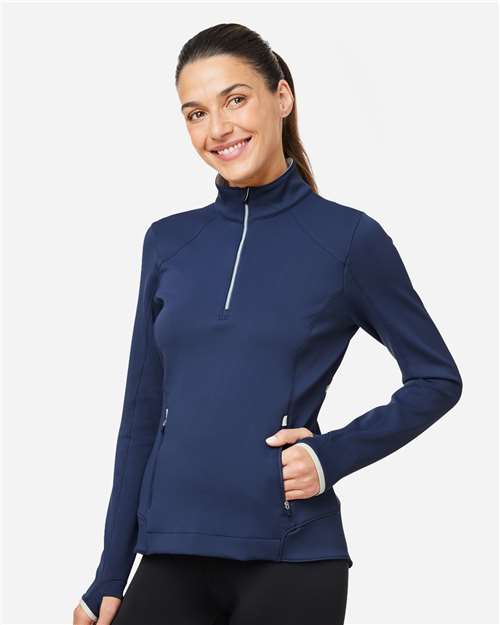 Women's Sofia Quarter-Zip Pullover – On Model – Side