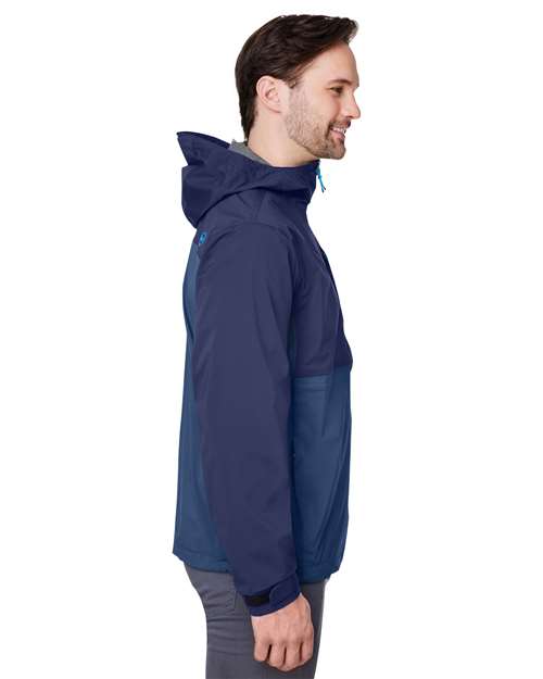 Men's On-The-Go Packable Rain Shell – On Model – Side