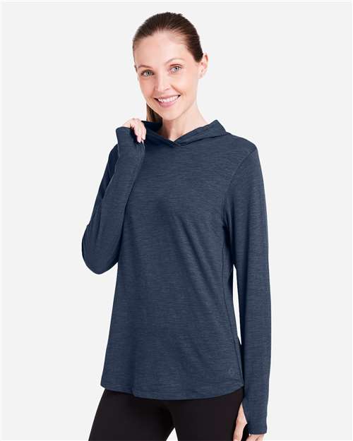 Women's Recess Hooded Pullover – On Model – Side