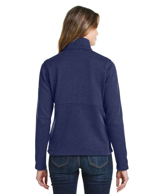 Women's Dropline Half-Zip Jacket – On Model – Back