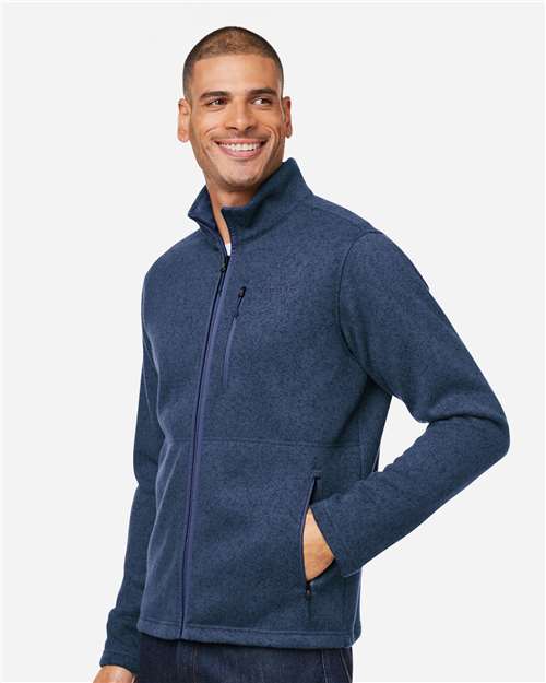 Men's Drop Line Fleece Jacket – On Model – Side