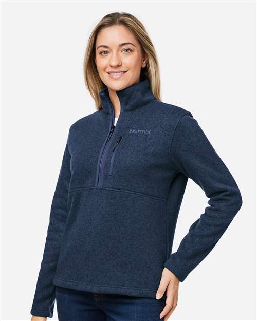 Women's Drop Line Half-Zip Jacket – On Model – Side