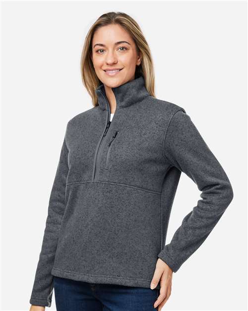 Women's Drop Line Half-Zip Jacket – On Model – Side