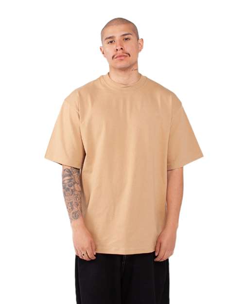 Unisex Max Heavyweight Tee – On Model – Side