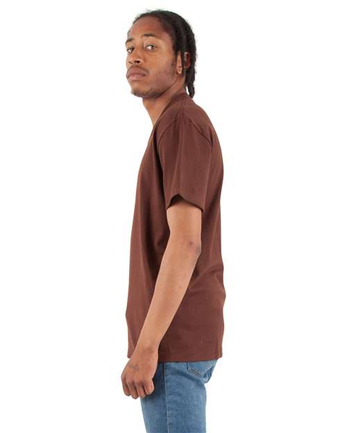 Unisex V-Neck Tee – On Model – Side