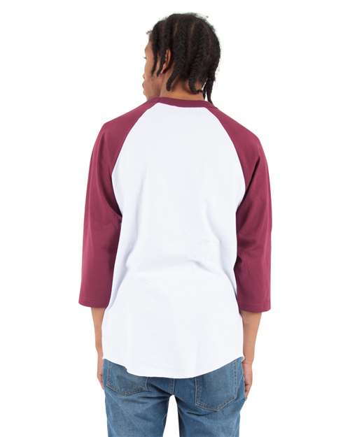 Unisex Raglan Tee – On Model – Back
