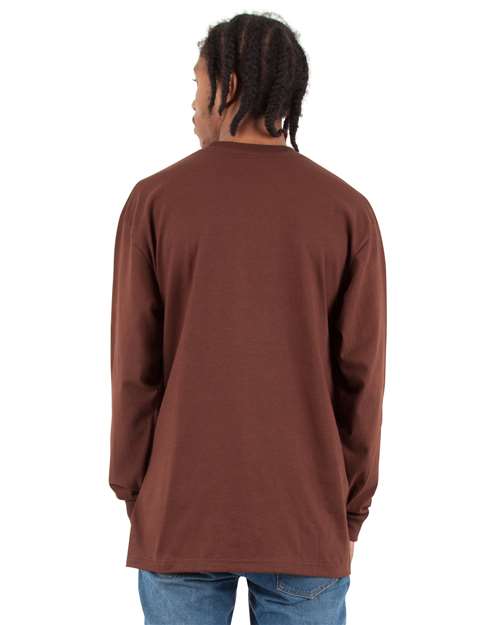 Unisex Max Heavyweight Long Sleeve Tee – On Model – Back