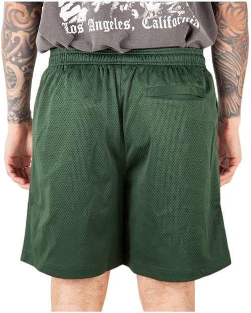 Unisex Mesh PE Shorts – On Model – Back