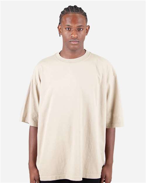 Unisex Max Heavyweight Garment-Dyed Drop Shoulder Tee – On Model