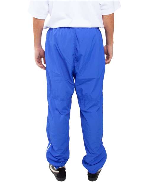 Unisex Nylon Track Pants – On Model – Back