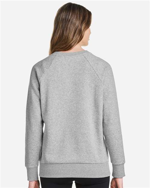 Women's Rival Fleece Crewneck Sweatshirt – On Model – Back