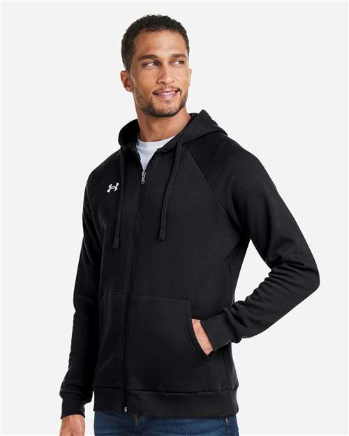 Men's Rival Fleece Full-Zip – On Model – Side