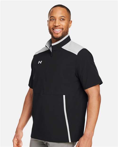Men's Motivate 3.0 Short Sleeve Half-Zip – On Model – Side