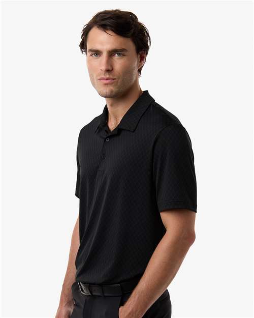 Men's 4-Way Stretch Printed Polo – On Model – Side