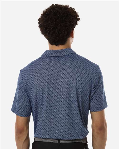 Men's 4-Way Stretch Printed Polo – On Model – Back