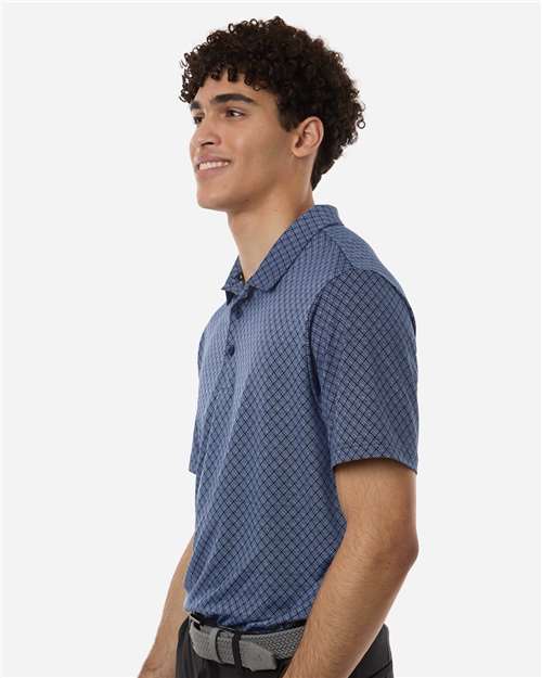 Men's 4-Way Stretch Printed Polo – On Model – Side