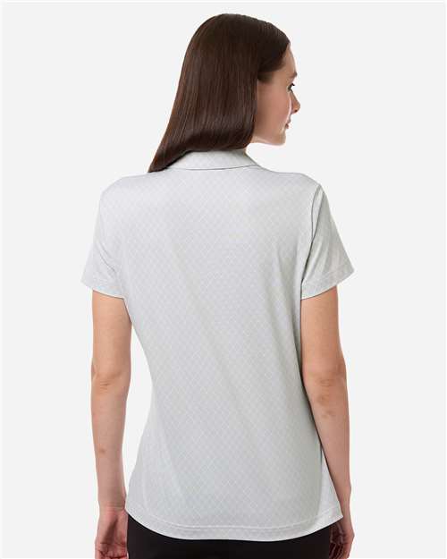 Women's 4-Way Stretch Printed Polo – On Model – Back