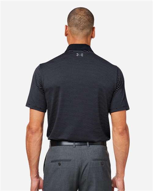 Men's 3.0 Striped Perf Polo – On Model – Back