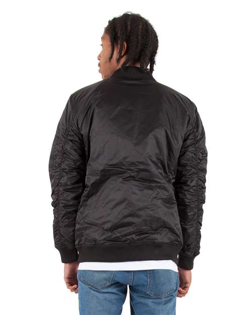 Unisex Bomber Jacket – On Model – Back